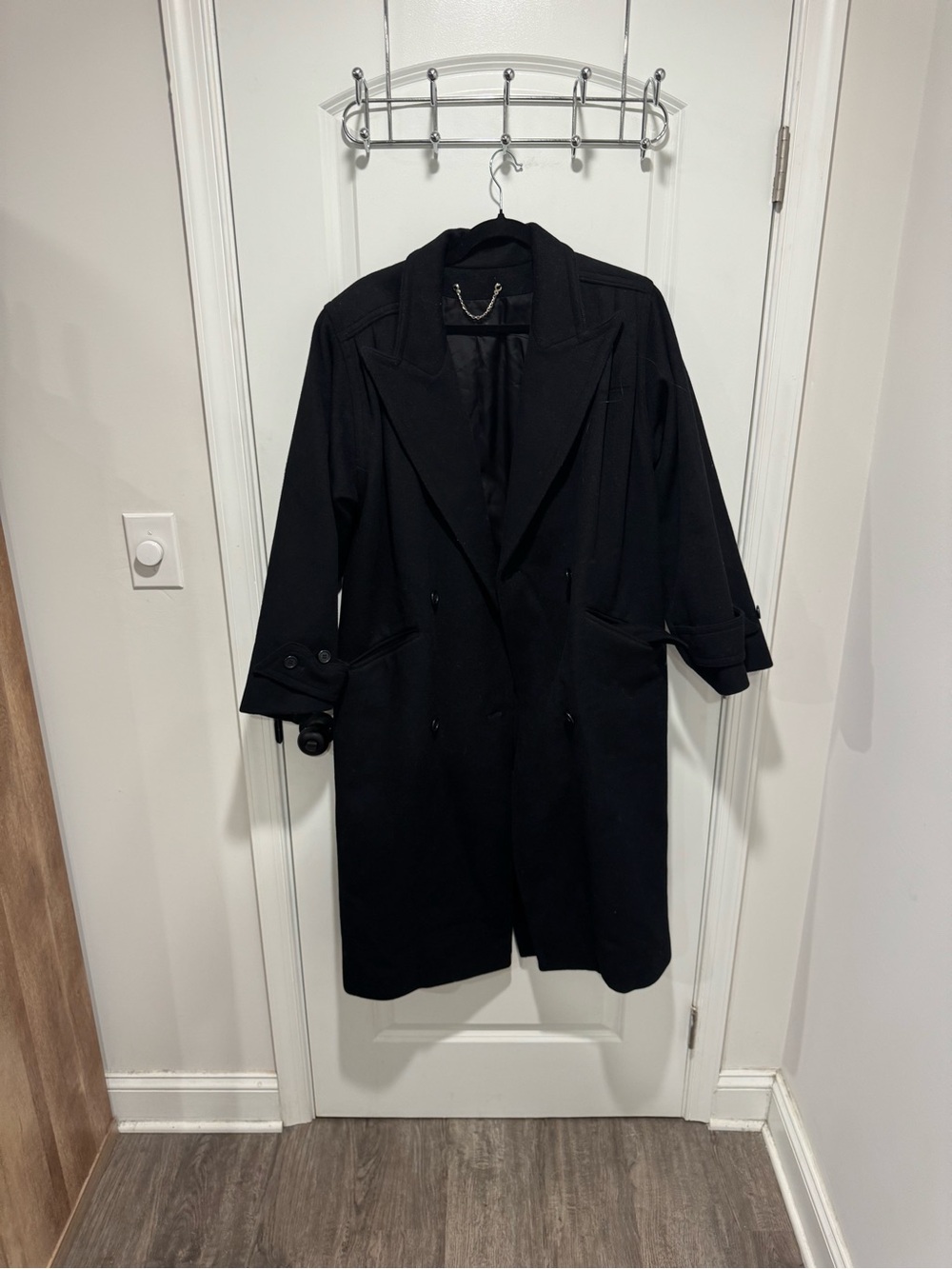 Women's Black Trench Coat - Classic Tailored Outerwear